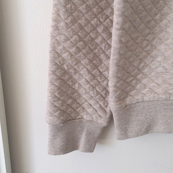 J. Crew Factory Long Sleeve Shawl Collar Fleece Pullover Men's Cream Size M NWT - Picture 4 of 8